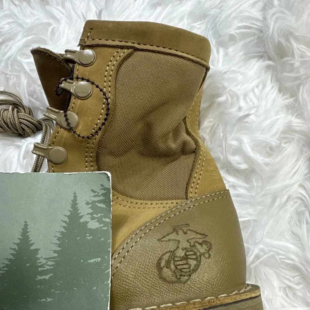 Danner USMC RAT Combat Boots‎ Hot Weather Men's Size 4 Wide Beige Tan Marine New